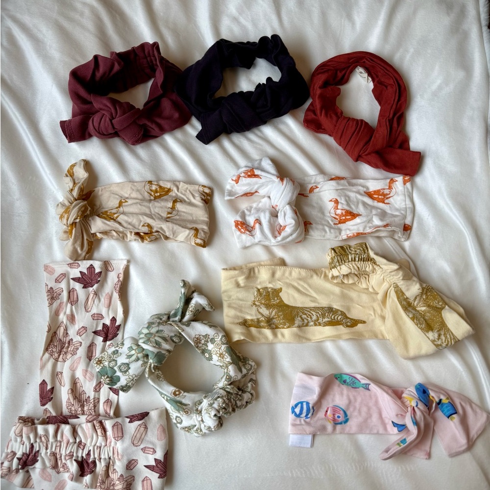 Kate Quinn Kids Headbands in Red, Cream, and Yellow